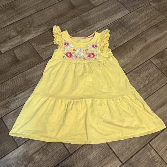 Yellow Floral Kids Dress size 8 - Picture 1 of 1
